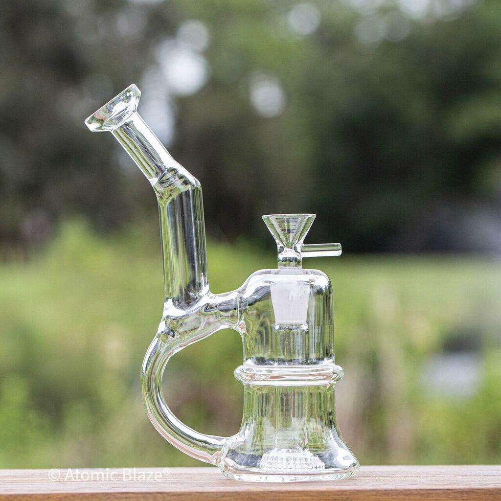 According to Atomic Blaze Online Smoke Shop if you want a strong hard hit from your bong, pack a small bowl of herb